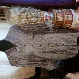 Express Polka Dot Blouse L